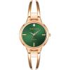 imageAnne Klein Womens Genuine Diamond Dial Bangle WatchRose GoldGreen