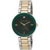 imageAnne Klein Womens Genuine Diamond Dial Bracelet WatchTwo ToneGreen