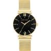 imageAnne Klein Womens Glitter Accented Mesh Bracelet WatchGoldBlack