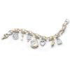 imageAnne Klein Womens Premium Crystal Accented GoldTone Charm Bracelet Watch 107604CHRMTwoTone