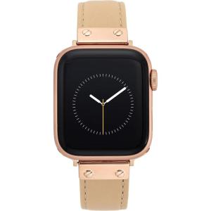 imageAnne Klein Leather Fashion Band for Apple Watch Secure Adjustable Apple Watch Band Replacement Fits Most WristsBlush PinkRose Gold