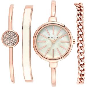 imageAnne Klein Womens Bangle Watch and Bracelet SetRose Gold