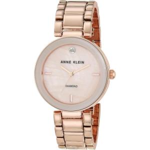 imageAnne Klein Womens Genuine Diamond Dial Bracelet WatchRose GoldPink