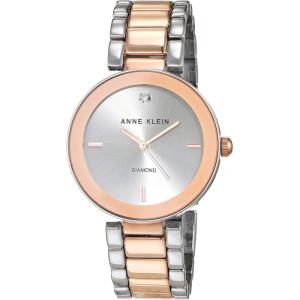imageAnne Klein Womens Genuine Diamond Dial Bracelet WatchSilverRose Gold