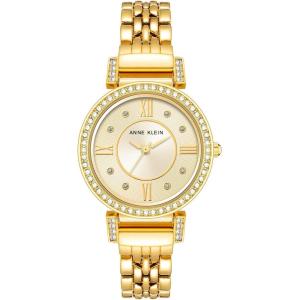 imageAnne Klein Womens Premium Crystal Accented Bracelet Watch AK2928Gold