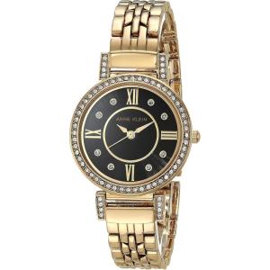 imageAnne Klein Womens Premium Crystal Accented Bracelet Watch AK2928GoldBlack