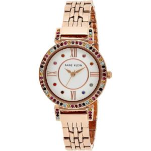imageAnne Klein Womens Premium Crystal Accented Bracelet Watch AK2928Rose Goldwhite