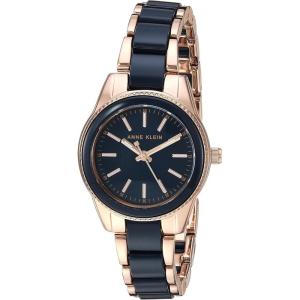 imageAnne Klein Womens Resin Bracelet WatchRose GoldNavy Blue