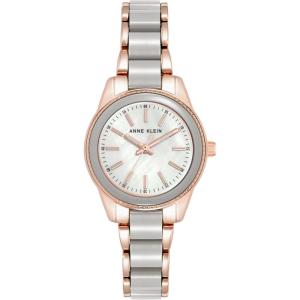 imageAnne Klein Womens Resin Bracelet WatchRose GoldTaupe