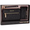 imageAnne Klein Ak 2 Piece Gift Set with Rhinestone Zip Clutch and Card CaseBlack