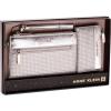 imageAnne Klein Ak 2 Piece Gift Set with Rhinestone Zip Clutch and Card CaseSilver Metallic