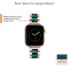 imageAnne Klein Fashion Resin Bracelet for Apple Watch Secure Adjustable Apple Watch Replacement Band Fits Most WristsGreenRose Gold