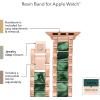 imageAnne Klein Fashion Resin Bracelet for Apple Watch Secure Adjustable Apple Watch Replacement Band Fits Most WristsGreenRose Gold