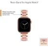 imageAnne Klein Fashion Resin Bracelet for Apple Watch Secure Adjustable Apple Watch Replacement Band Fits Most WristsPinkRose GoldTone