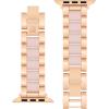 imageAnne Klein Fashion Resin Bracelet for Apple Watch Secure Adjustable Apple Watch Replacement Band Fits Most WristsRose GoldIridescent