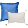 imageAnne Klein Louisa 4 Piece Comforter Set with Decorative Pillows TwinBlueWhite