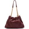 imageAnne Klein Quilted Stitched Cinched Closure SatchelCherry Lacquer