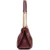 imageAnne Klein Quilted Stitched Cinched Closure SatchelCherry Lacquer
