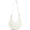 imageAnne Klein Sculpted Buckle Crescent Shoulder BagAnne White