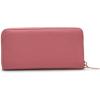 imageAnne Klein Womens Ak Boxed Slim Zip Wallet with Bow Detailing and Wristlet StrapVintage Pink
