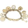 imageAnne Klein Womens Premium Crystal Accented Charm Bracelet WatchGold