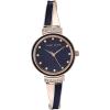 imageAnne Klein Womens Premium Crystal Accented Watch and Bangle SetGoldNavy Blue