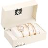 imageAnne Klein Womens Premium Crystal Accented Watch and Bangle SetRose GoldPink