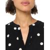 imageAnne Klein Womens Printed Ity Split Neck TunicAnthraciteAmethyst