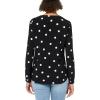 imageAnne Klein Womens Printed Ity Split Neck TunicAnthraciteAmethyst