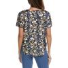 imageAnne Klein Womens Short Sleeve Blouse with Bateau NecklineFreshwater Multi