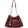 imageAnne Klein Quilted Stitched Cinched Closure SatchelCherry Lacquer