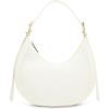 imageAnne Klein Sculpted Buckle Crescent Shoulder BagAnne White