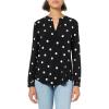 imageAnne Klein Womens Printed Ity Split Neck TunicAnthraciteAmethyst