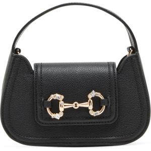 imageAnne Klein Crystal Horsebit Mini Top Handle with Convertible StrapBlack