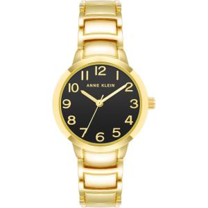 imageAnne Klein Womens Easy to Read Dial Bracelet WatchGoldBlack