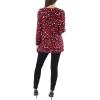 imageAnne Klein Womens Plus Size Printed Ity 34 SLV Wrap TopPoppy Multi