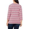 imageAnne Klein Womens Plus Size Printed Ity 34 SLV Wrap TopRosebay Combo