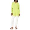 imageAnne Klein Womens LS PopOver Blouse with Covered PlacketCelery
