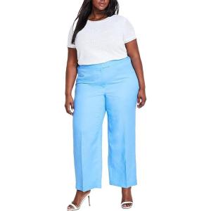 imageAnne Klein Womens Fly Frt Wide Leg Trouser The Jillian UAdriatic