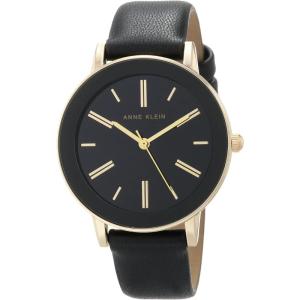 imageAnne Klein Womens Strap WatchBlackGold