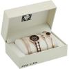 imageAnne Klein Womens AK3286BKST Premium Crystal Accented GoldTone and Black Watch and Bracelet SetBurgundyRose Gold