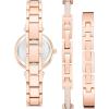 imageAnne Klein Womens Accented Bangle Watch and Bracelet Set AK3296Rose GoldBlush Pink