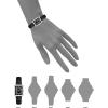 imageAnne Klein Womens Glitter Accented CrocoGrain Strap Watch AK3820BlackSilver
