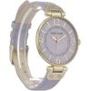 imageAnne Klein Womens Leather Strap WatchLavenderGold