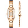 imageAnne Klein Womens Premium Crystal Accented Bangle Watch and Bracelet Set AK3898NavyRose Gold