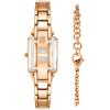 imageAnne Klein Womens Premium Crystal Accented Bangle Watch and Bracelet Set AK3898Rose GoldBlush Pink