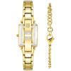 imageAnne Klein Womens Premium Crystal Accented Bangle Watch and Bracelet Set AK3898TanGold