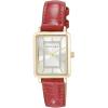 imageAnne Klein Womens Glitter Accented CrocoGrain Strap Watch AK3820RedGold