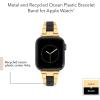 imageAnne Klein Oceanworks Plastic Link Bracelet for Apple Watch Secure Adjustable Fits Most WristsBlackGold