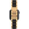 imageAnne Klein Oceanworks Plastic Link Bracelet for Apple Watch Secure Adjustable Fits Most WristsBlackGold
